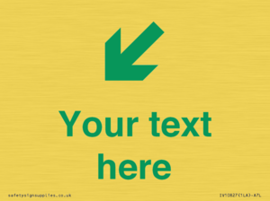 Custom Safe Condition inverse: Green Down left right arrow